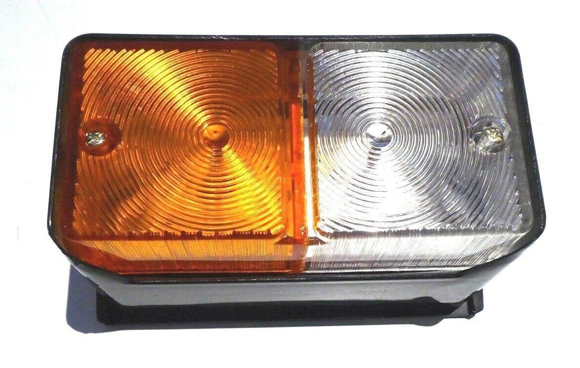 Front Marker Lamp 12v Flat PAIR 185mm Length x 67mm High x 50mm Deep